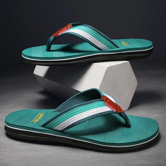 Other - Men's EVA Summer Fashion Outdoor Casual Non-Slip Flat Beach Flip-Flops Green 8.5